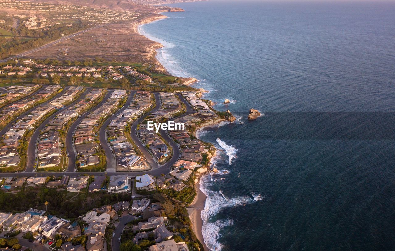 HIGH ANGLE VIEW OF A BEACH