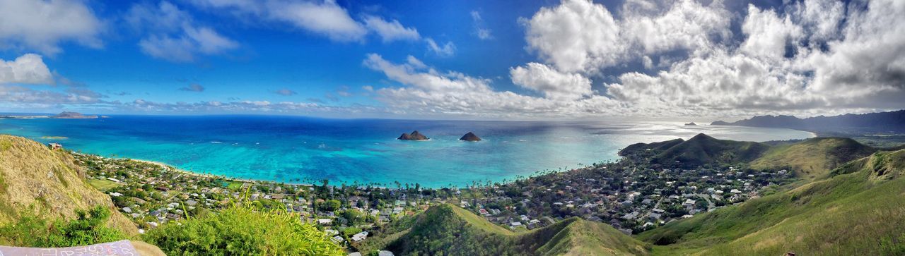 PANORAMIC VIEW OF SEA AGAINST SKY