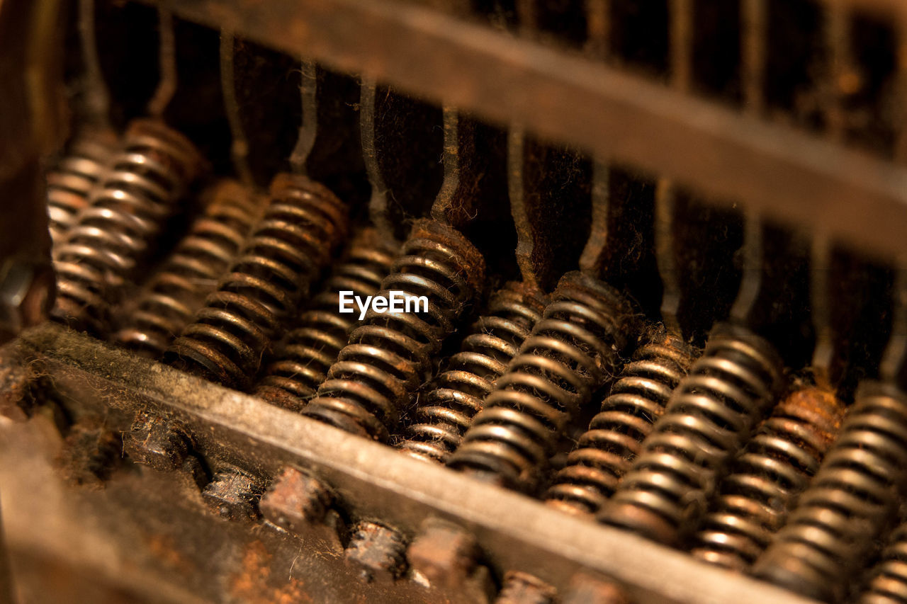 Close-up of typewriter