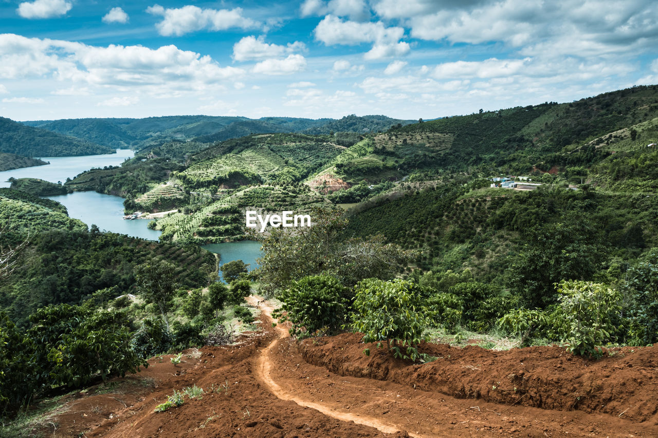 A mountain lake in a daknong, vietnam