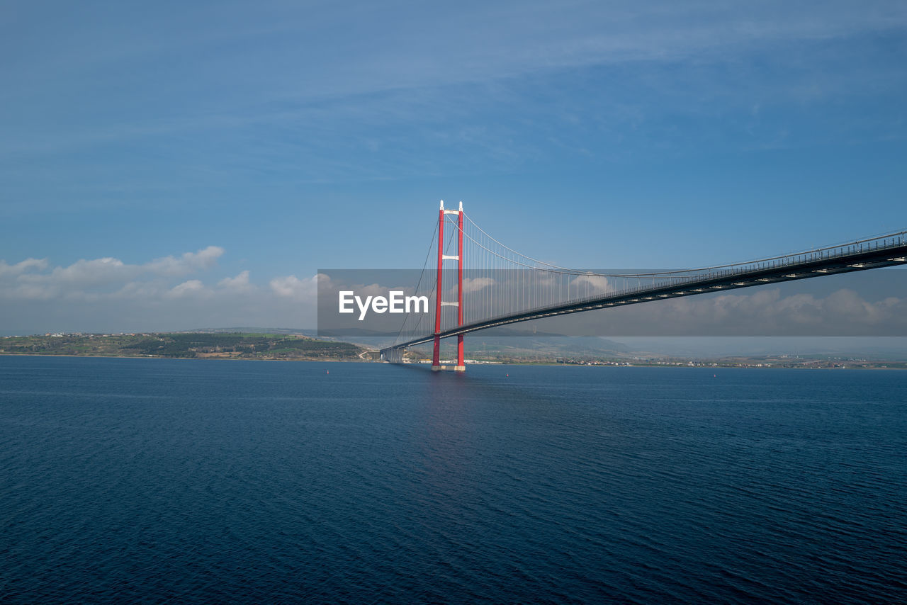 view of suspension bridge