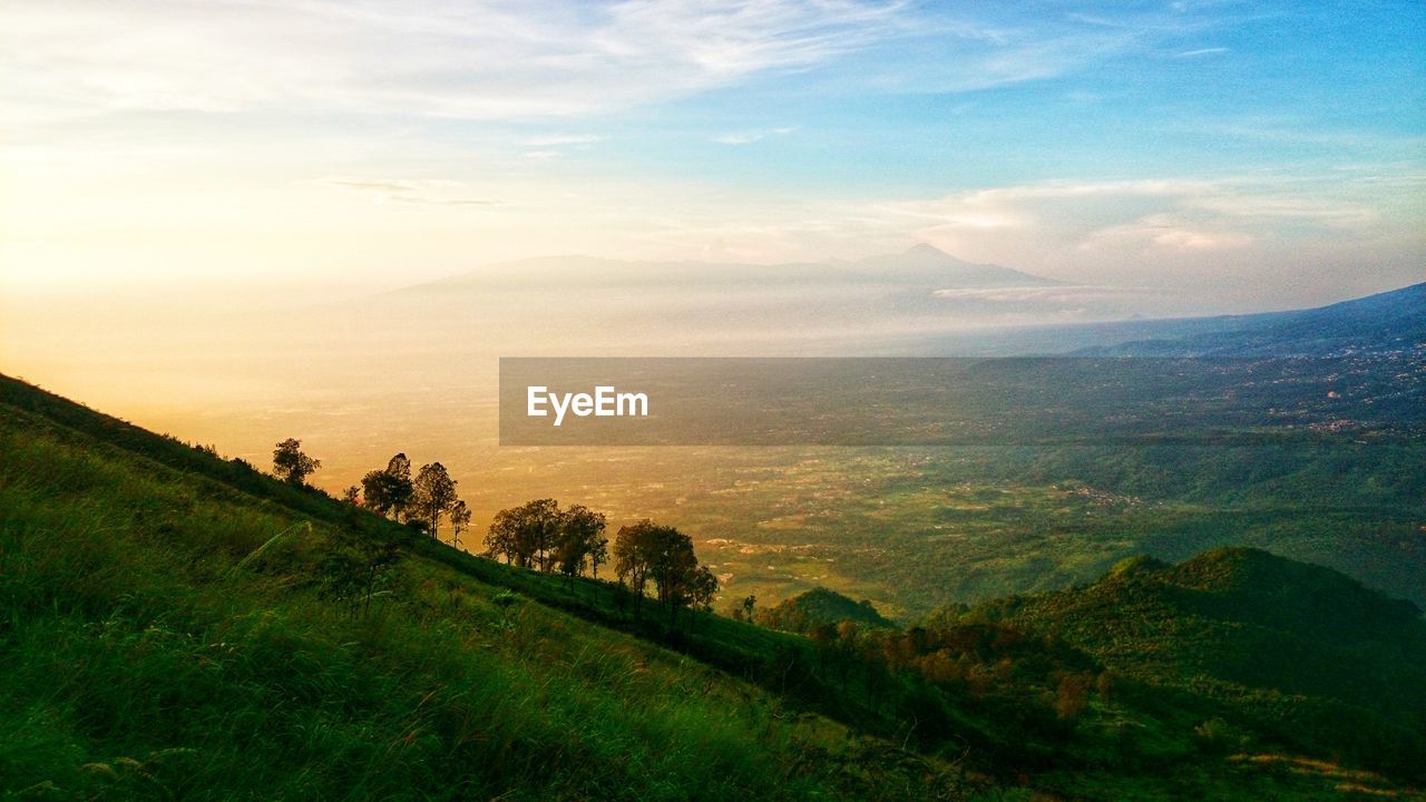 Scenic view of landscape against sky