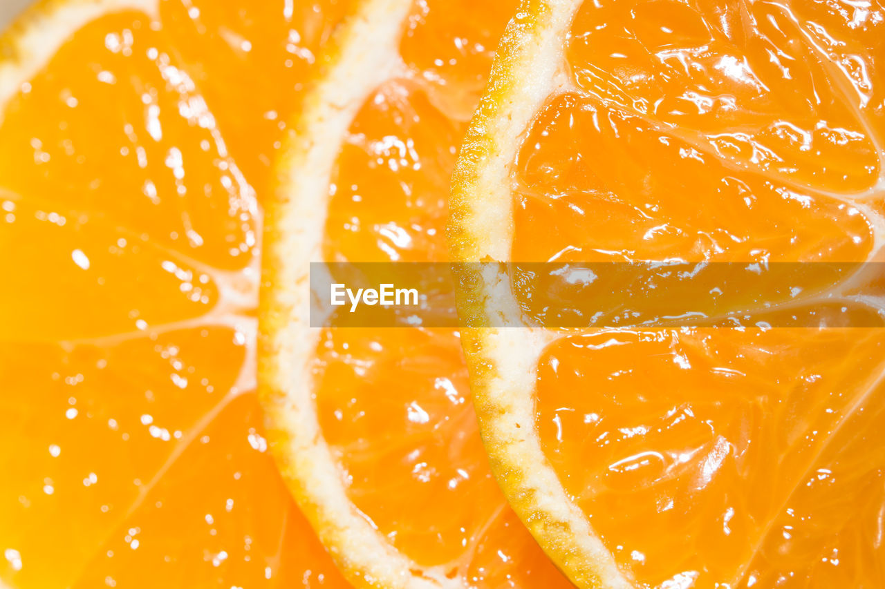 Full frame shot of orange fruits