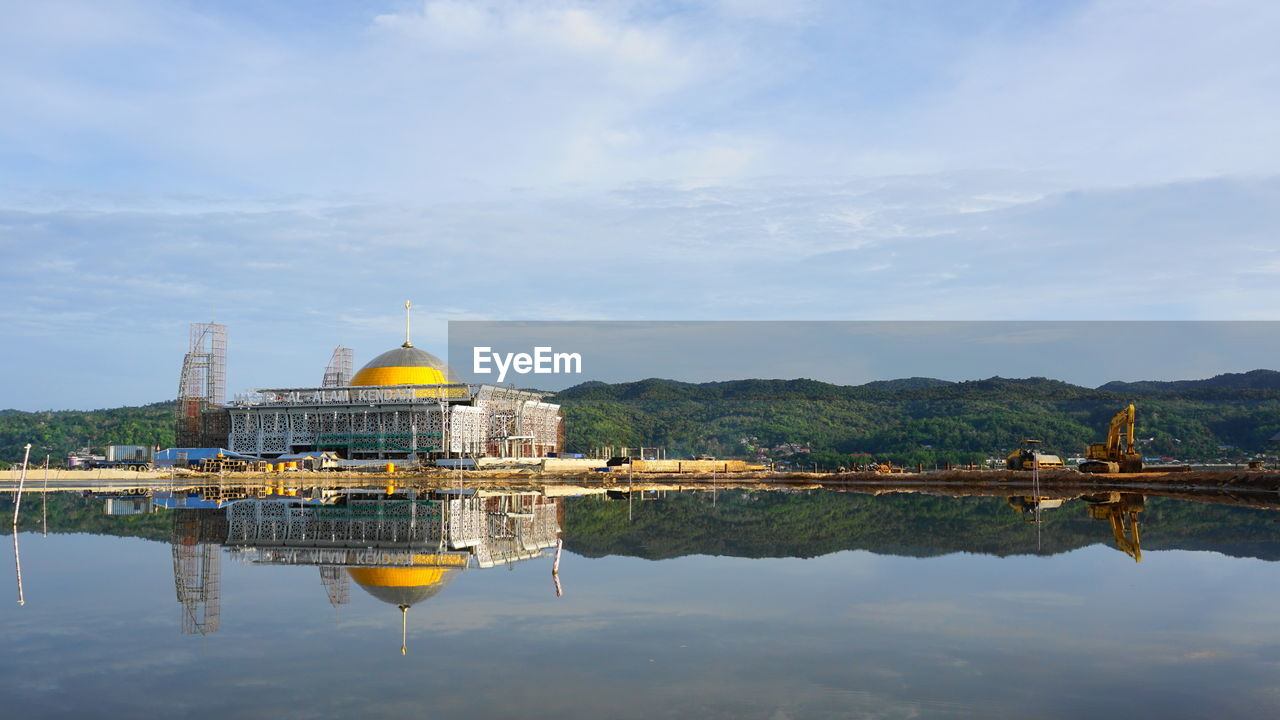 REFLECTION OF CATHEDRAL IN WATER