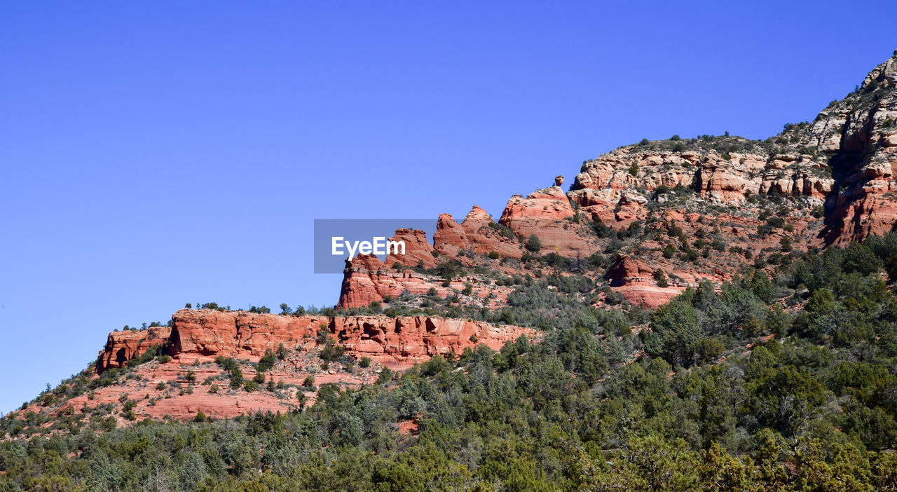 Desert red rock formations in the arizona desert