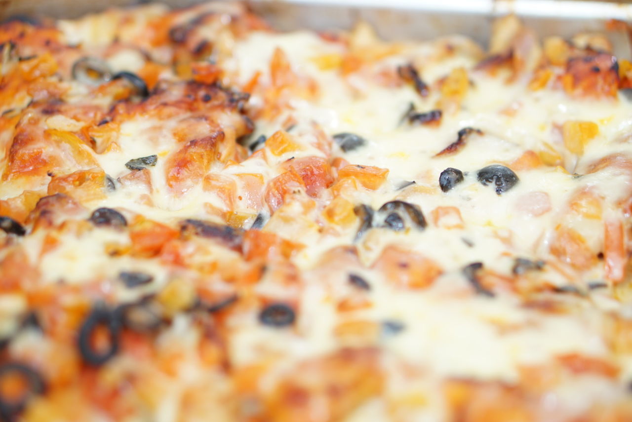 Close-up of pizza