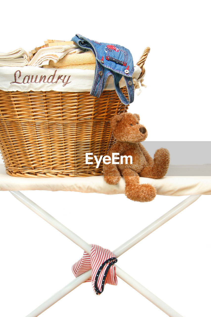 white background, basket, cut out, no people, studio shot, container, toy