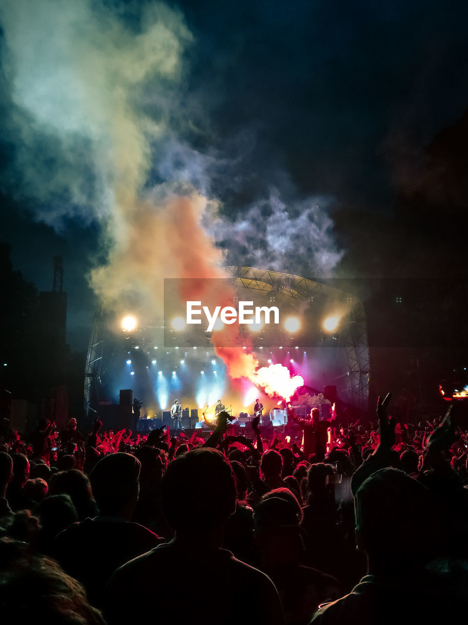 PEOPLE PHOTOGRAPHING ILLUMINATED CONCERT