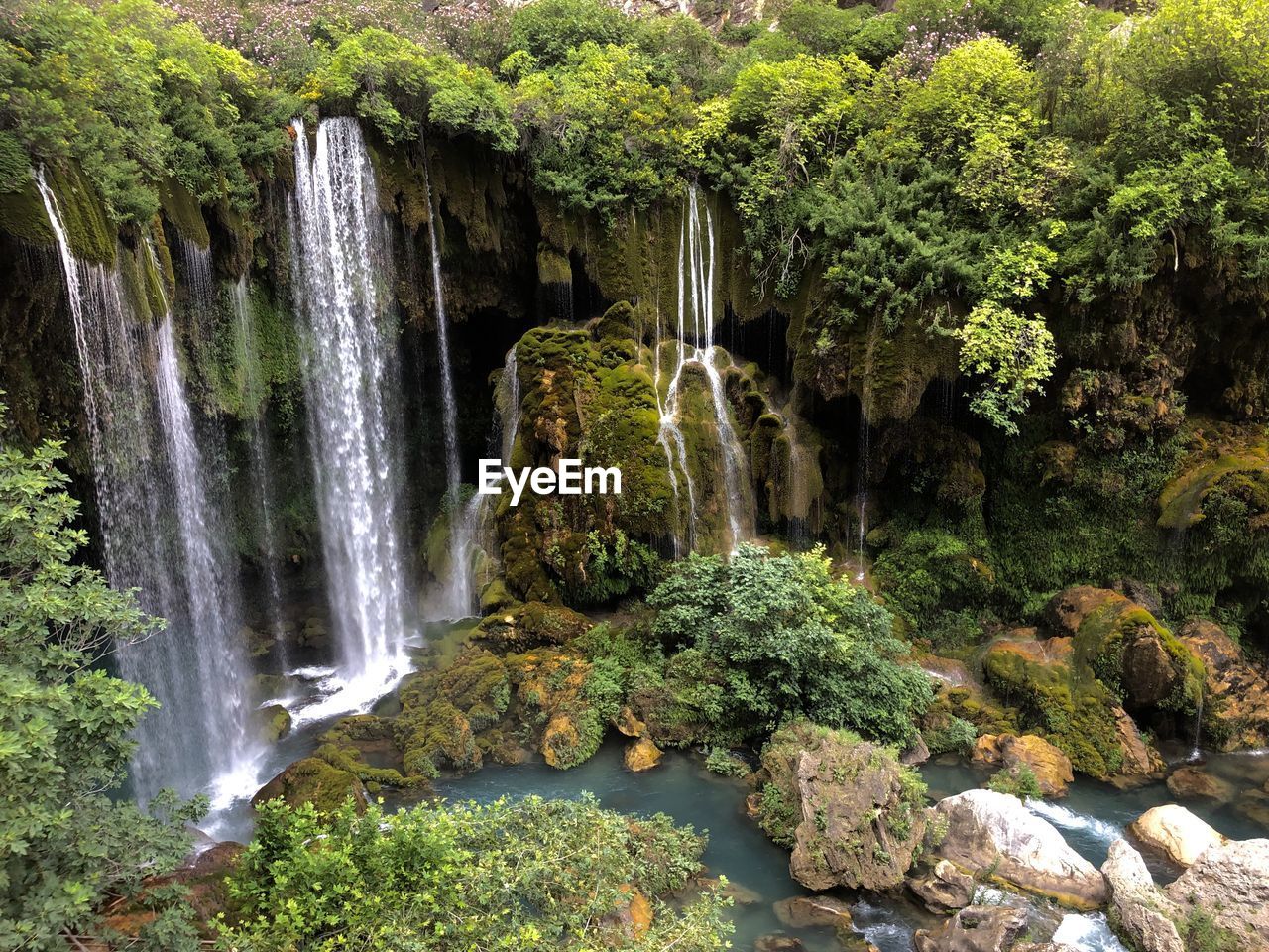 Scenic view of yerköprü waterfall, turkey