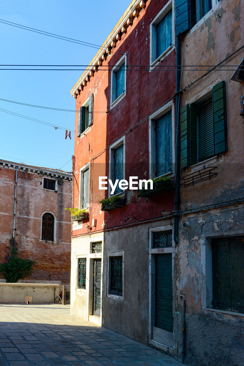 Beautiful cityscape of architecture and street view from venice, italy.