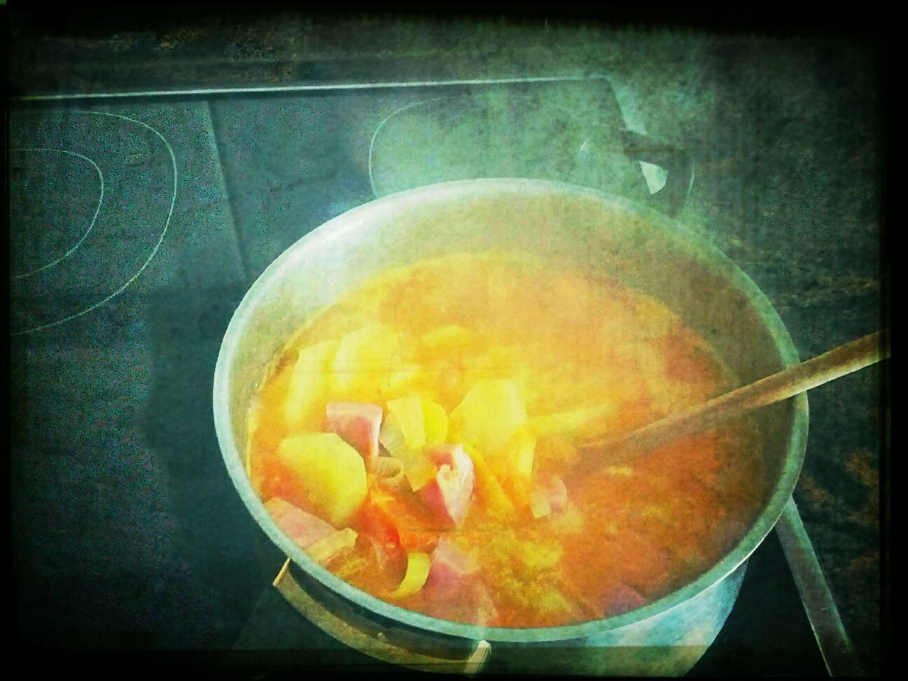 Cooking pan on stove top