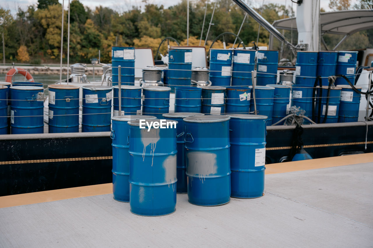 water, blue, no people, architecture, container, nature, environment, industry, environmental conservation, in a row, day, outdoors, recycling, environmental issues, transportation, power generation