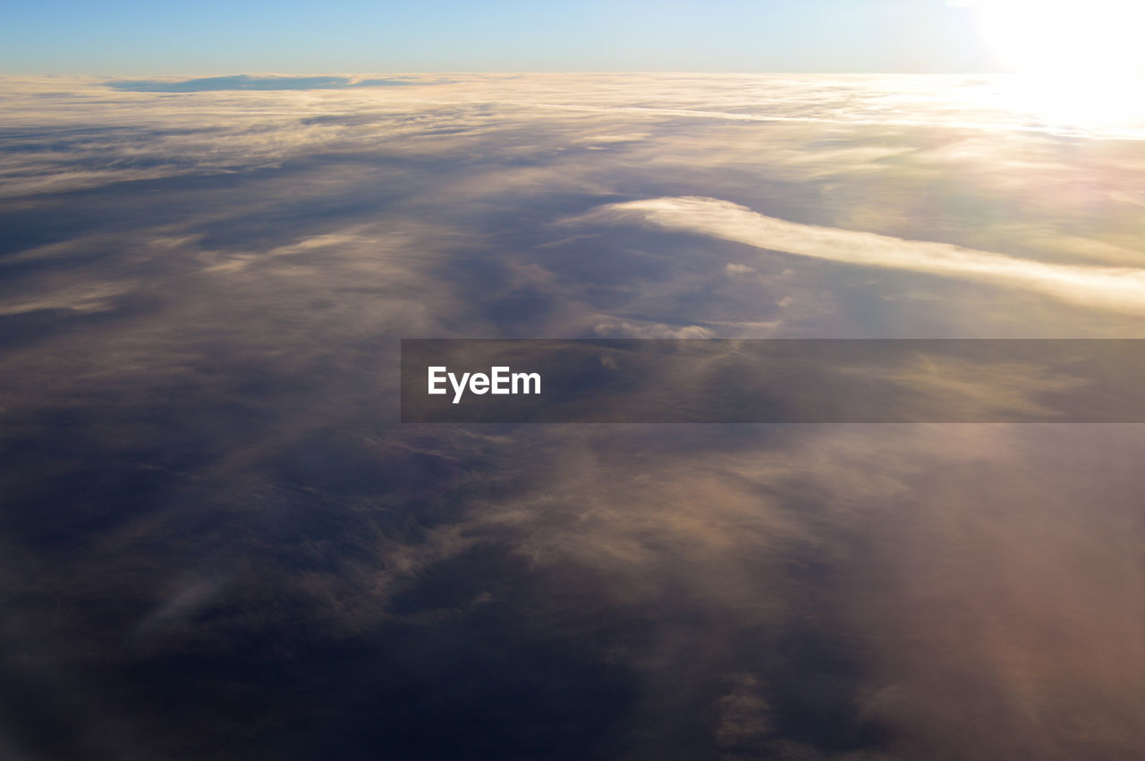 Aerial view of clouds in sky