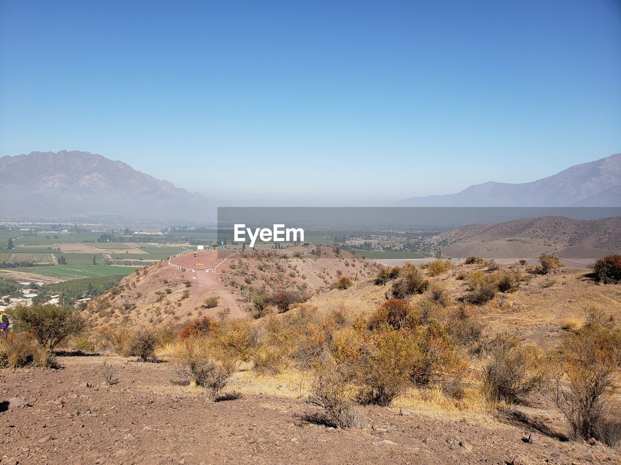 PANORAMIC VIEW OF LANDSCAPE AGAINST CLEAR SKY