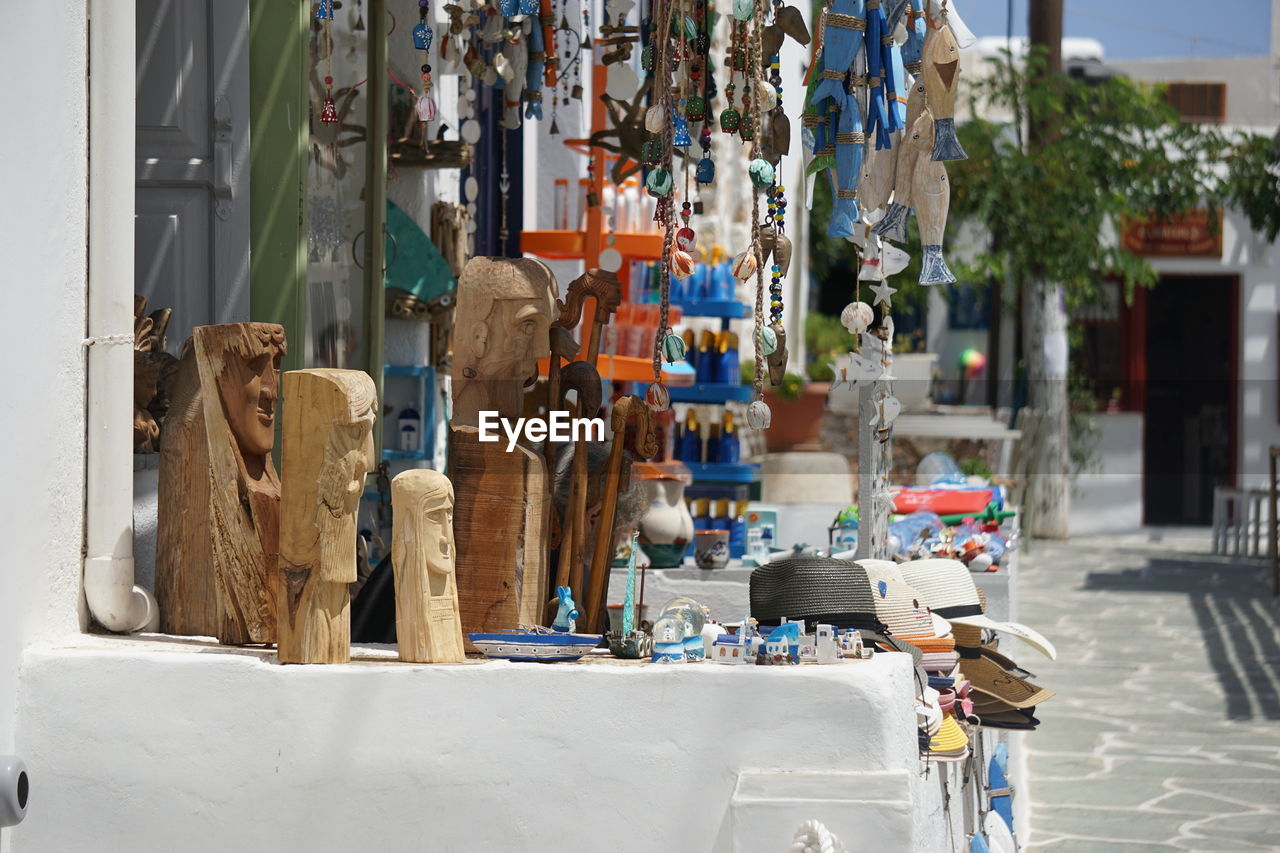 Decorations for sale in market