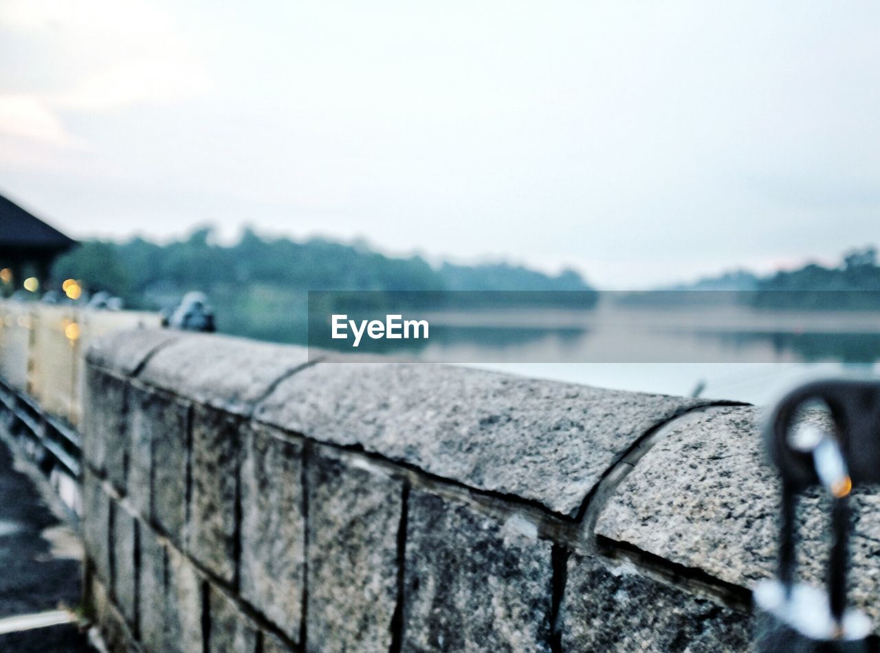 Close-up of water against the sky