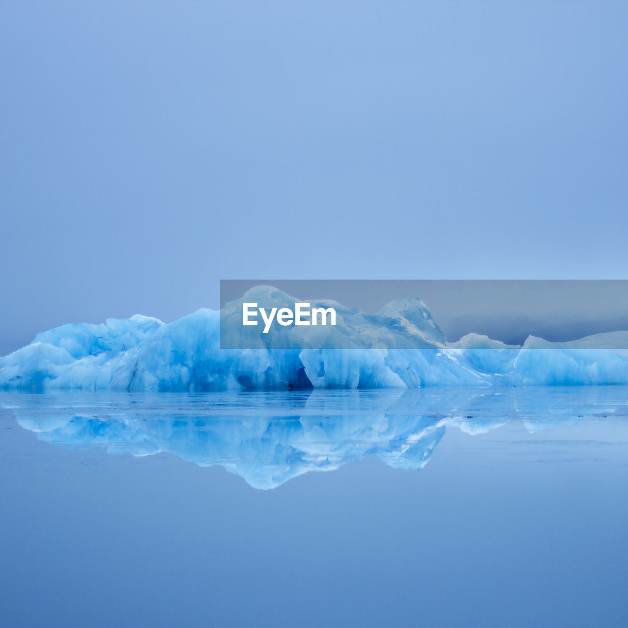 View of iceberg against sky