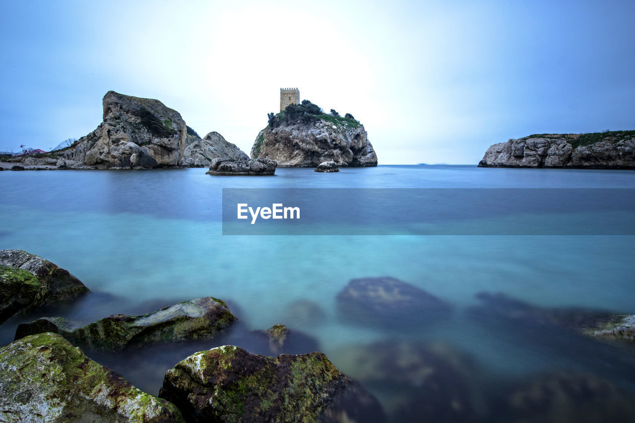 Panoramic view of sea against sky