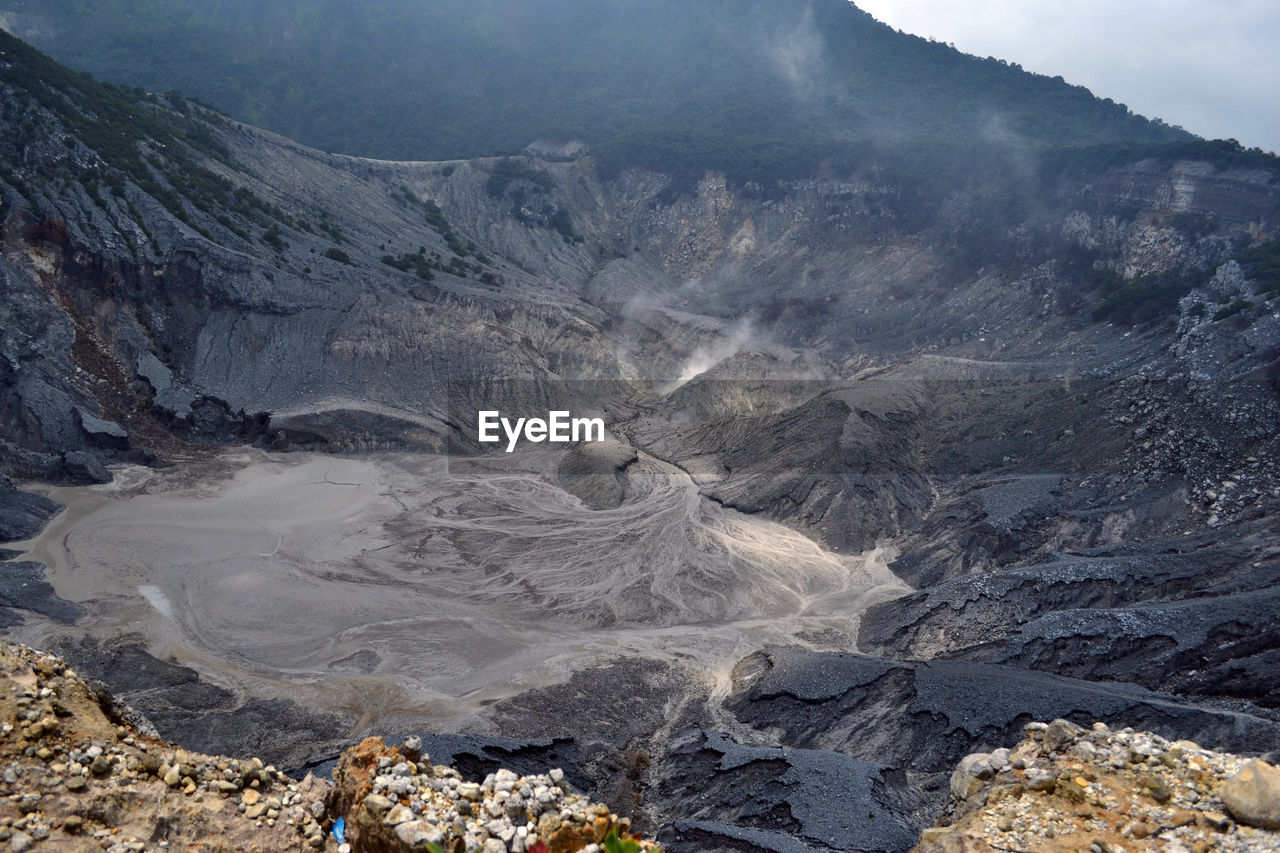 AERIAL VIEW OF MOUNTAIN RANGE