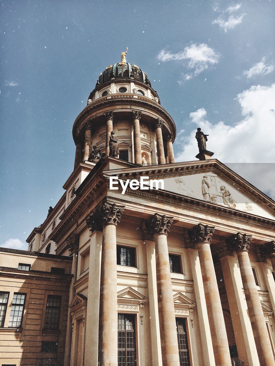 Low angle view of historical building against sky