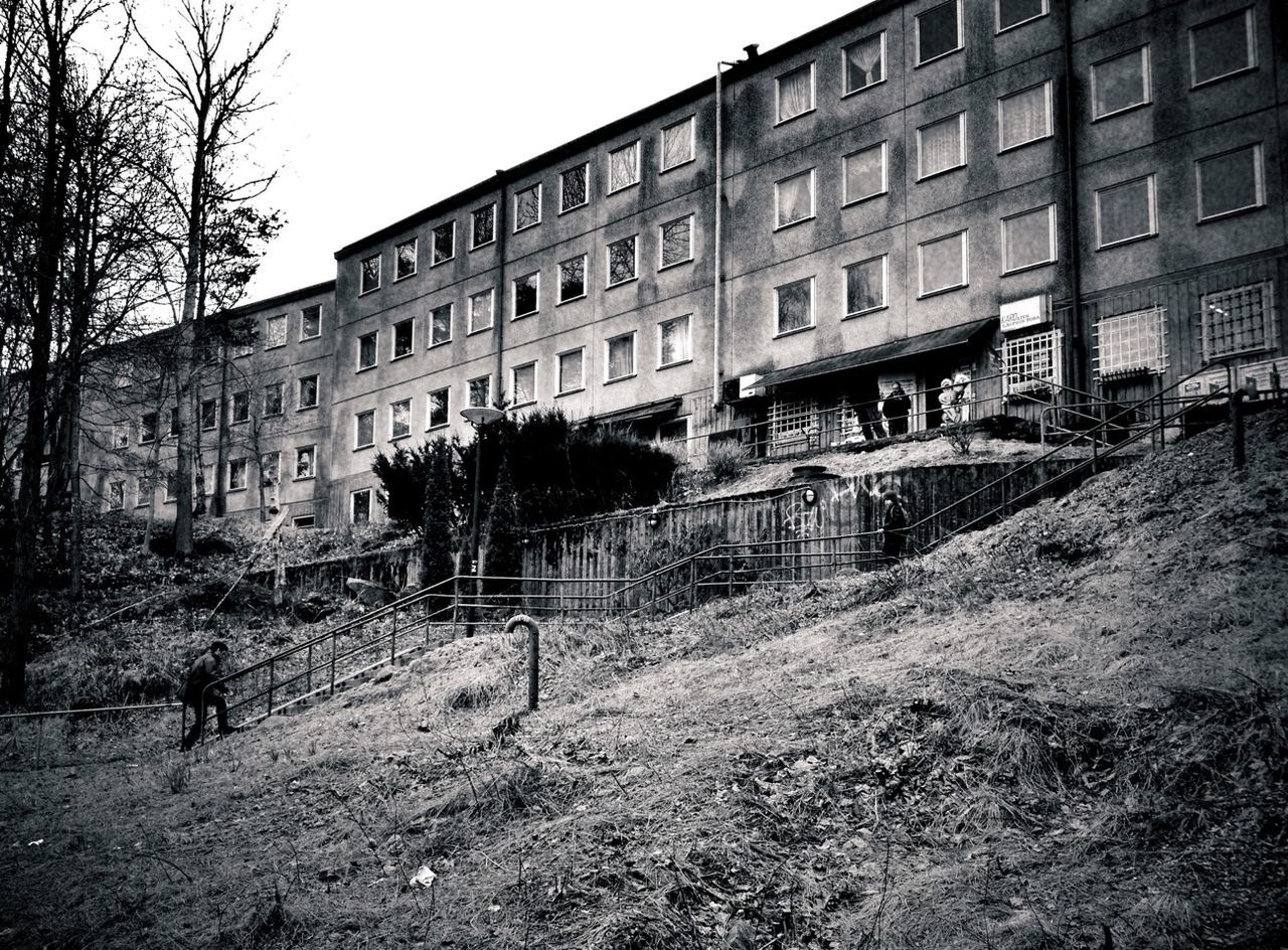 Residential building on hill