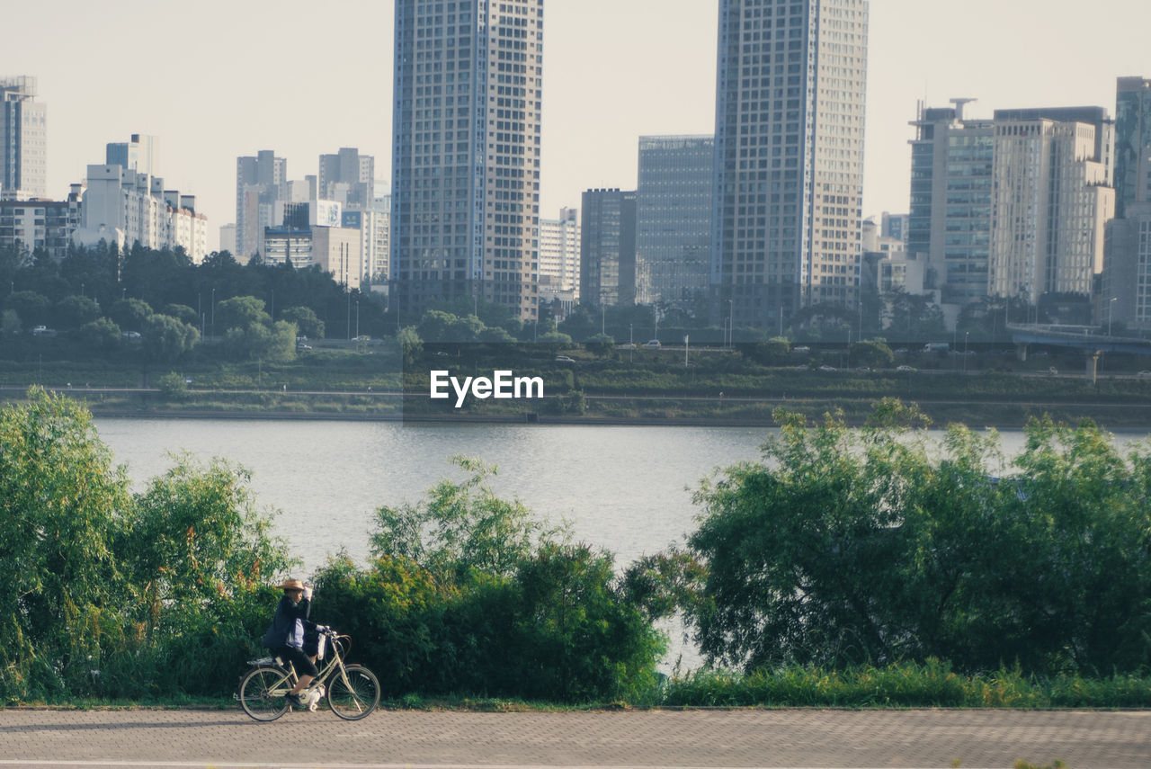 Bicycle on han river seoul