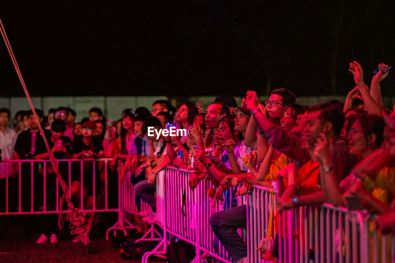 CROWD AT MUSIC CONCERT