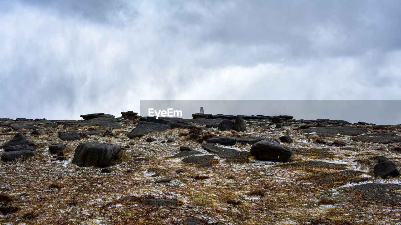 ROCK FORMATIONS AGAINST SKY