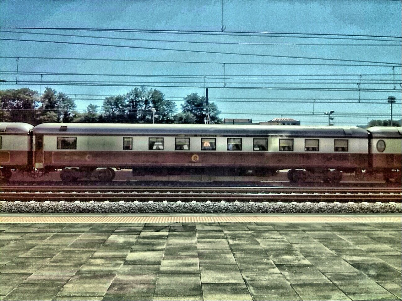 RAILROAD STATION AGAINST SKY