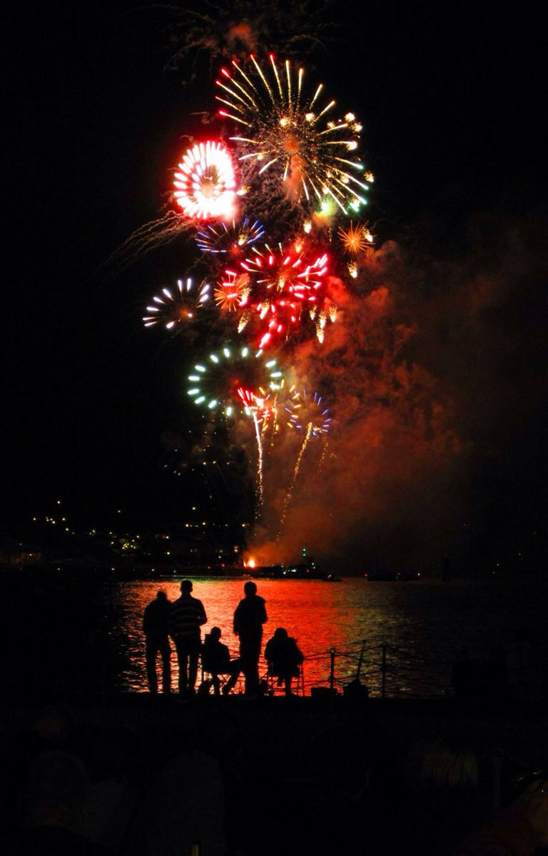 FIREWORKS EXPLODING IN SKY