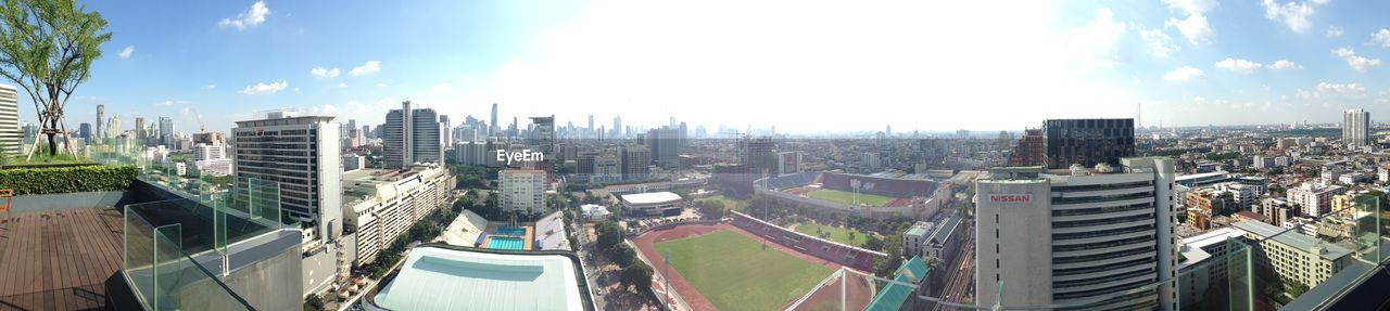 VIEW OF CITYSCAPE AGAINST SKY