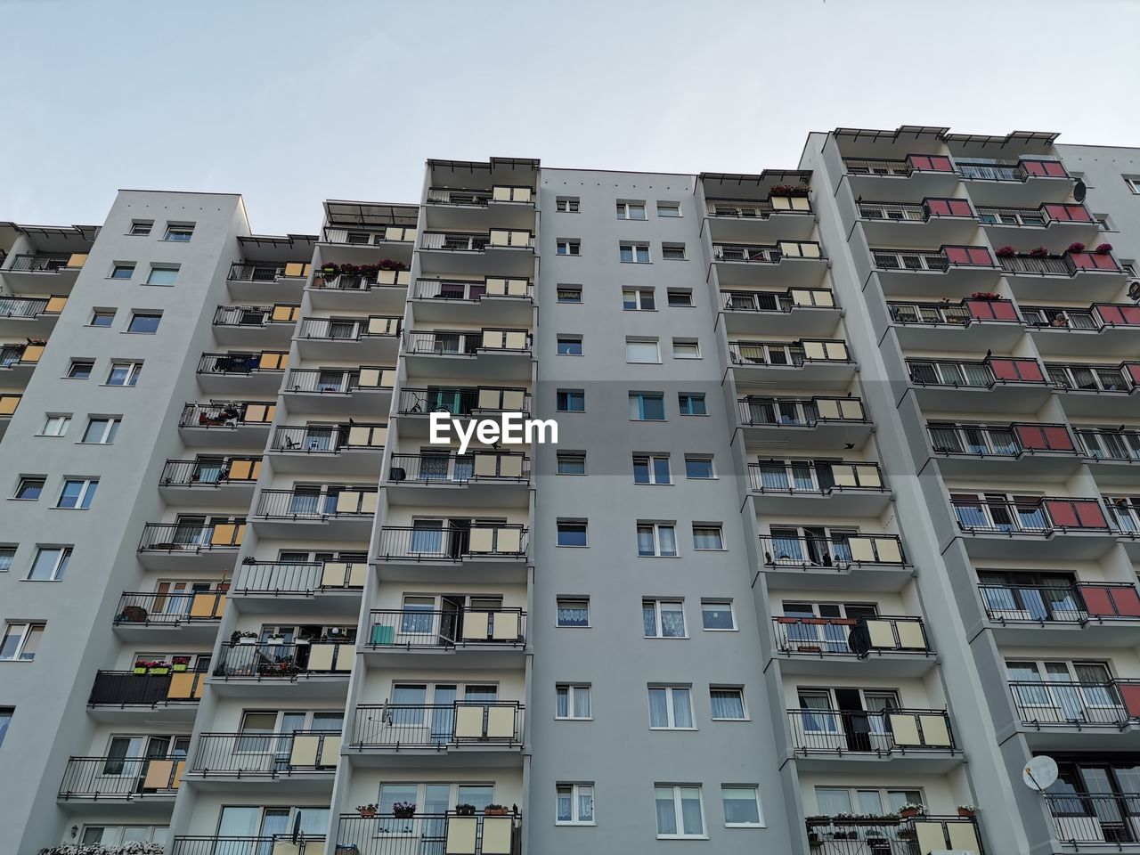 Low angle view of buildings against sky