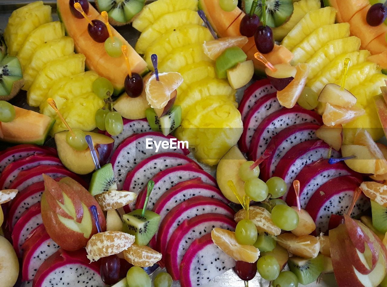 Full frame shot of various fruits