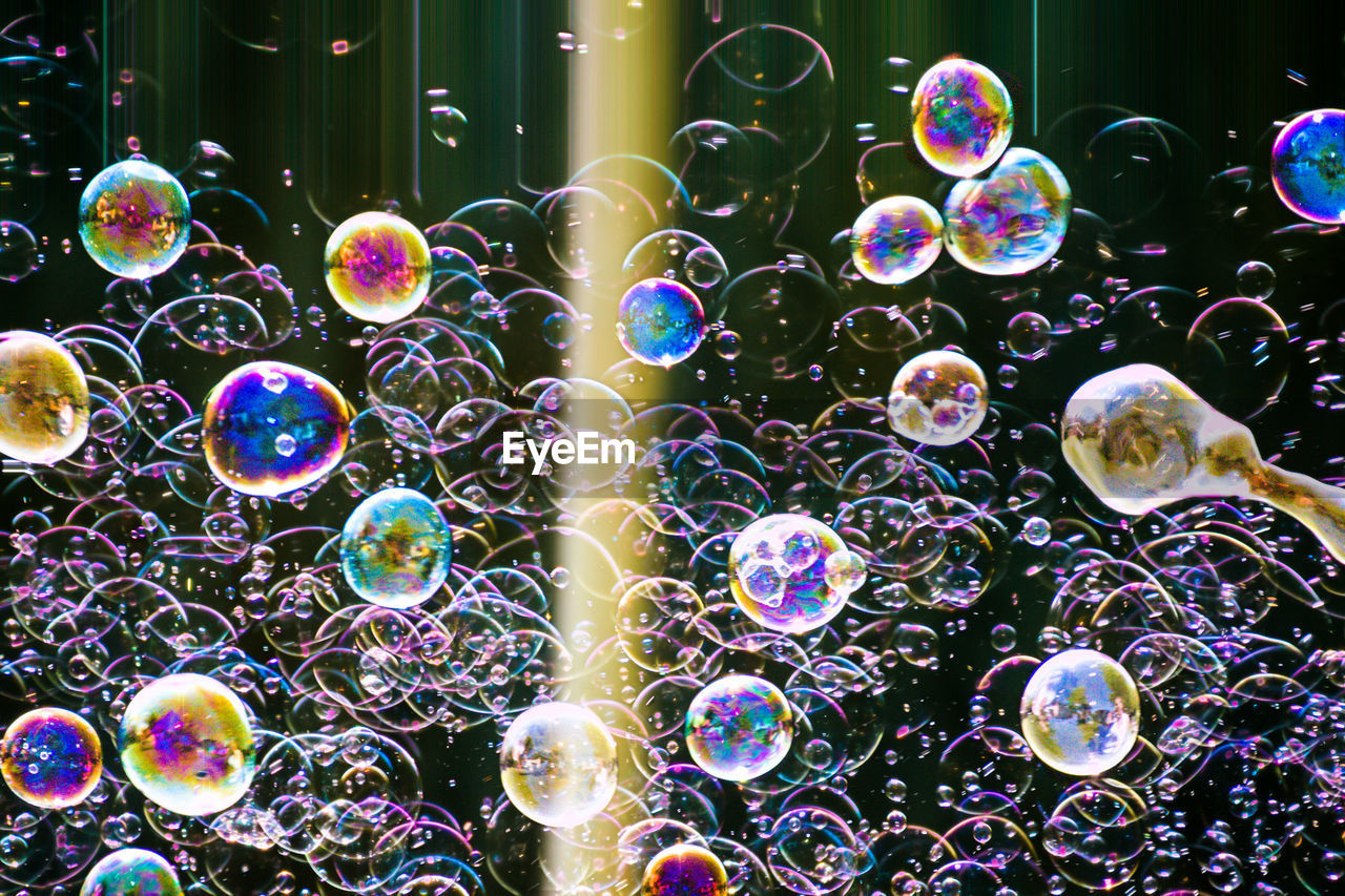 Close-up of bubbles