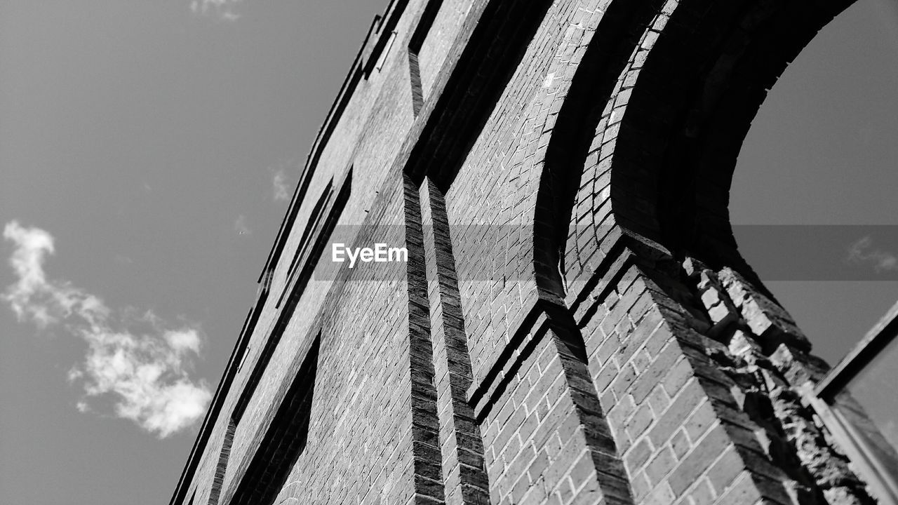 Low angle view of building against sky