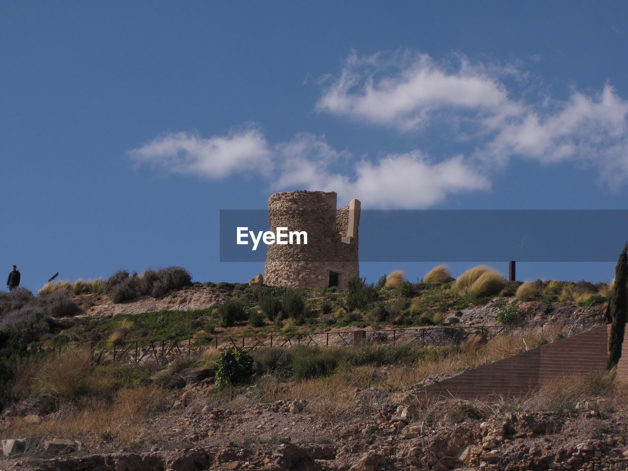 LOW ANGLE VIEW OF CASTLE ON FIELD AGAINST SKY