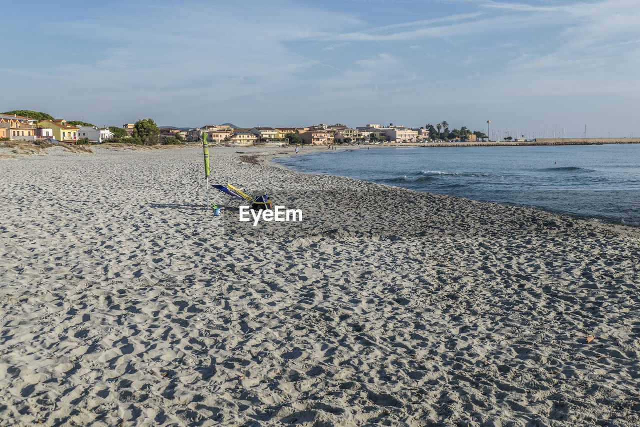 The beach of la caletta, siniscola, sardinia