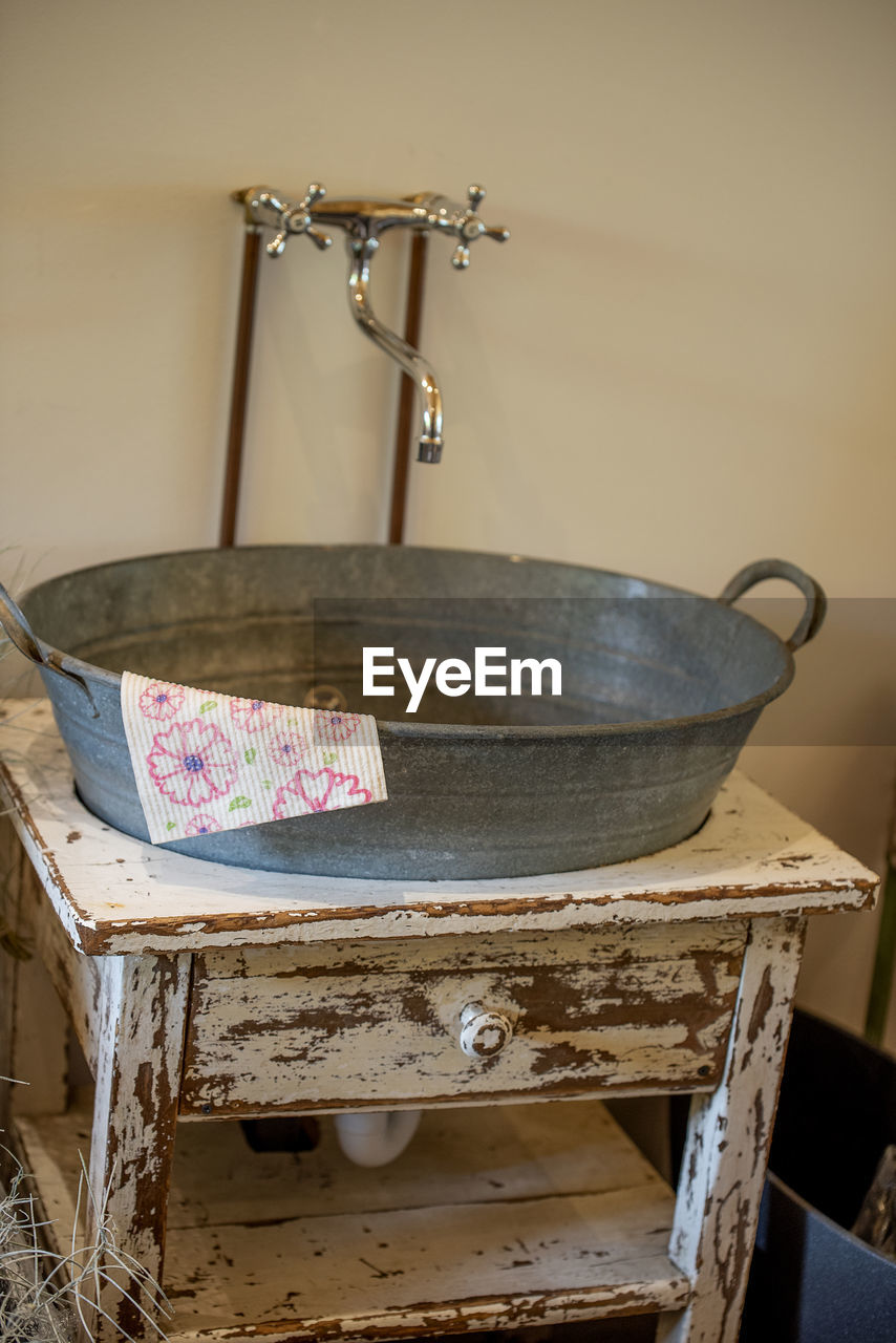 Vintage sink at home