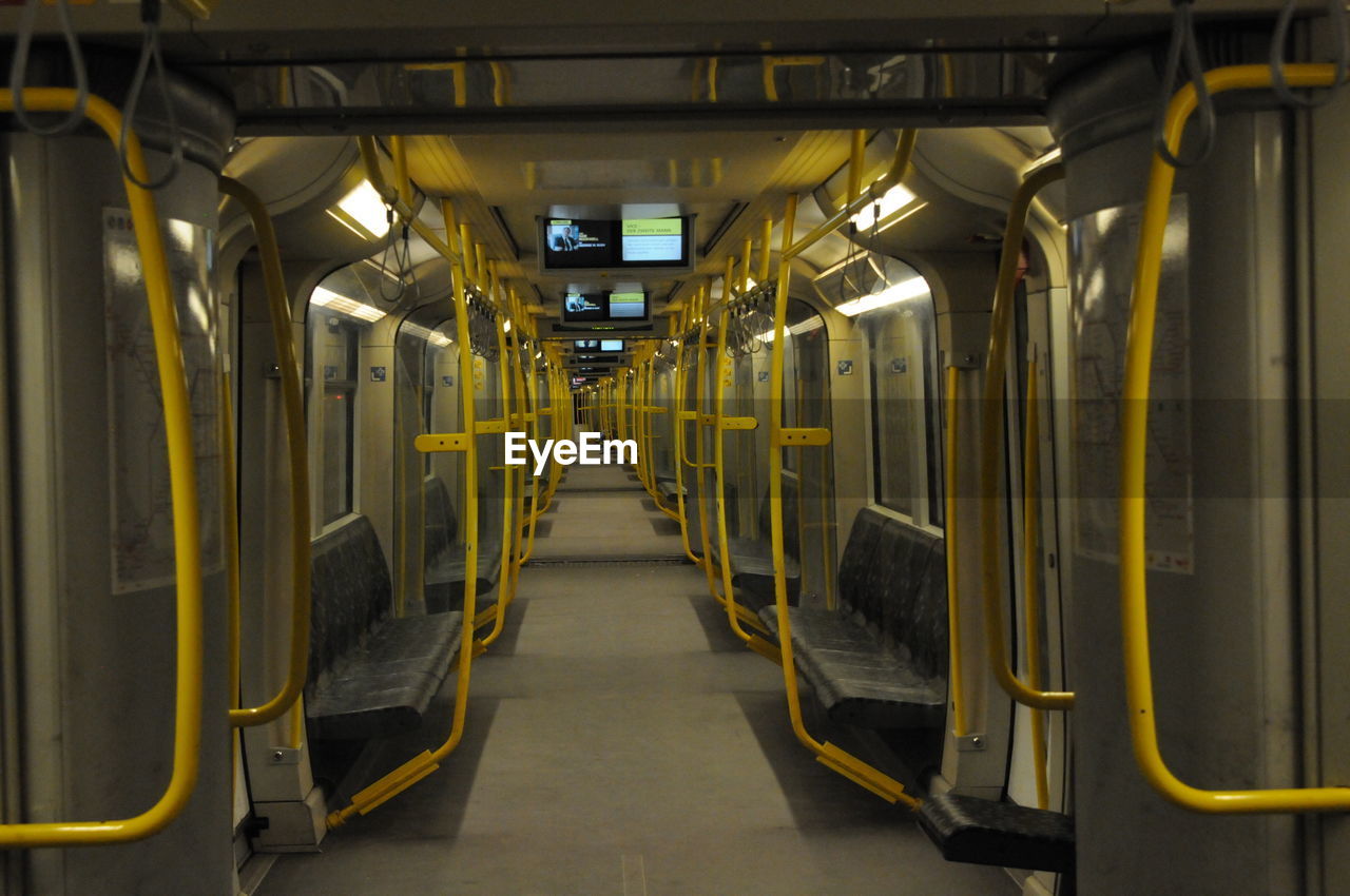 VIEW OF EMPTY TRAIN