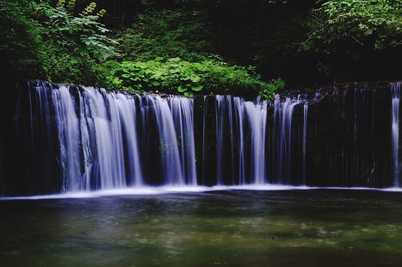 Scenic view of shiraito falls