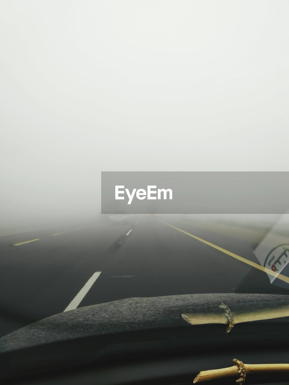 Road in foggy weather