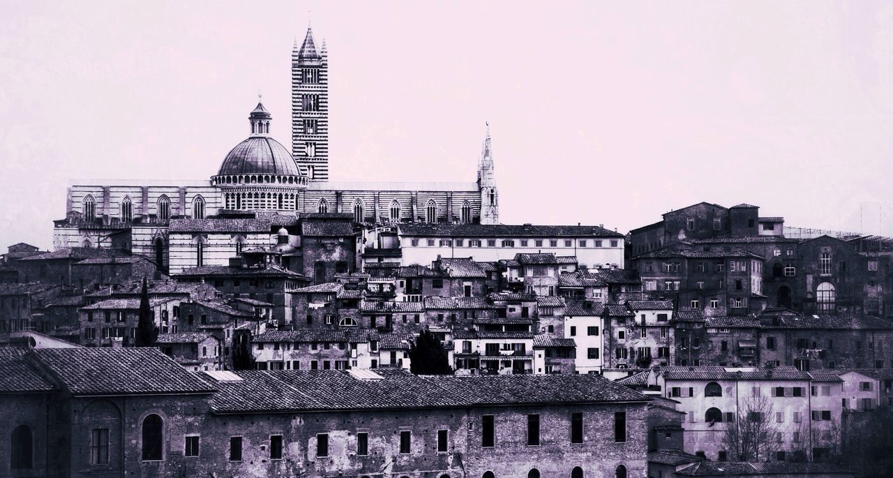 Cityscape with temple