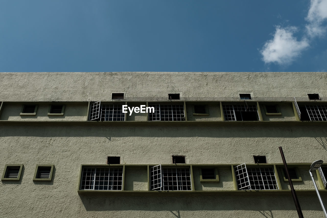 Low angle view of building against sky