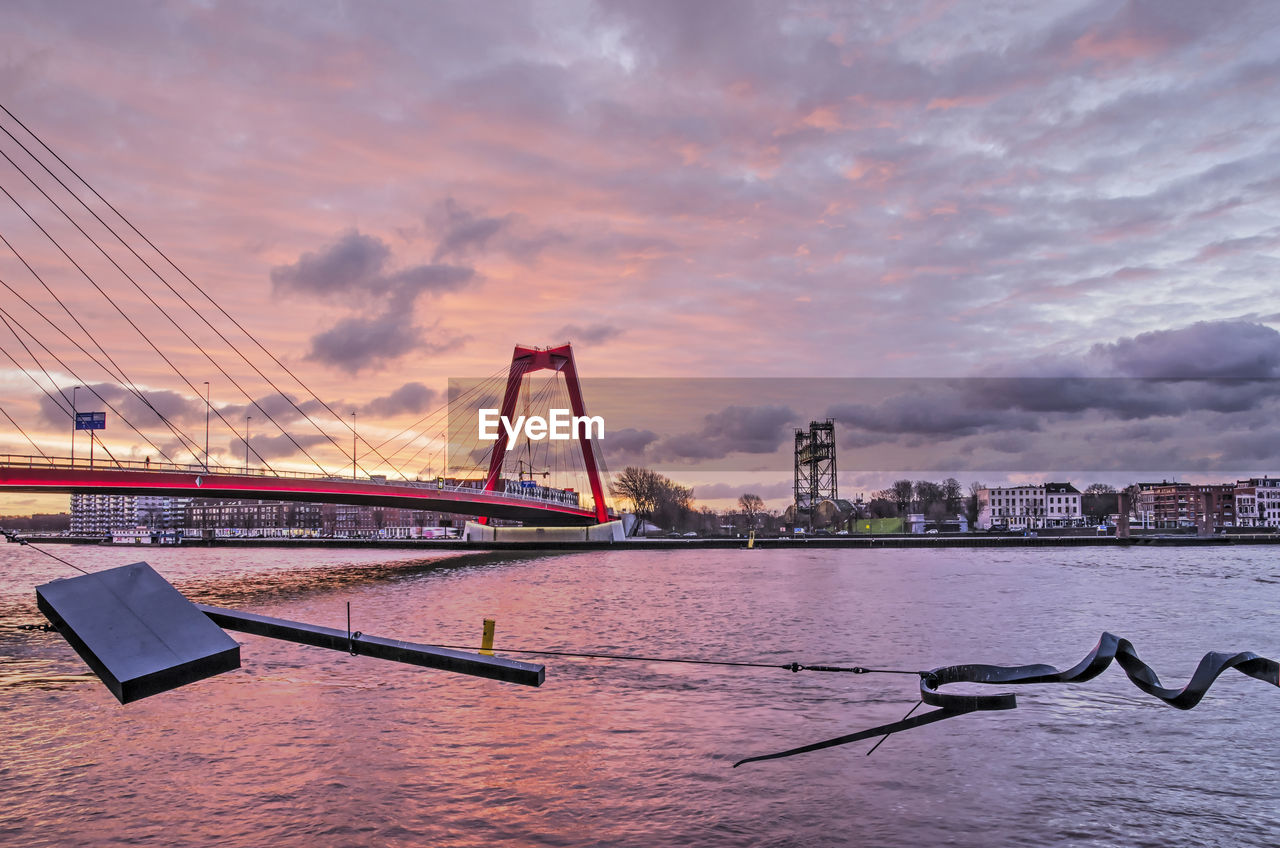 BRIDGE OVER RIVER IN CITY