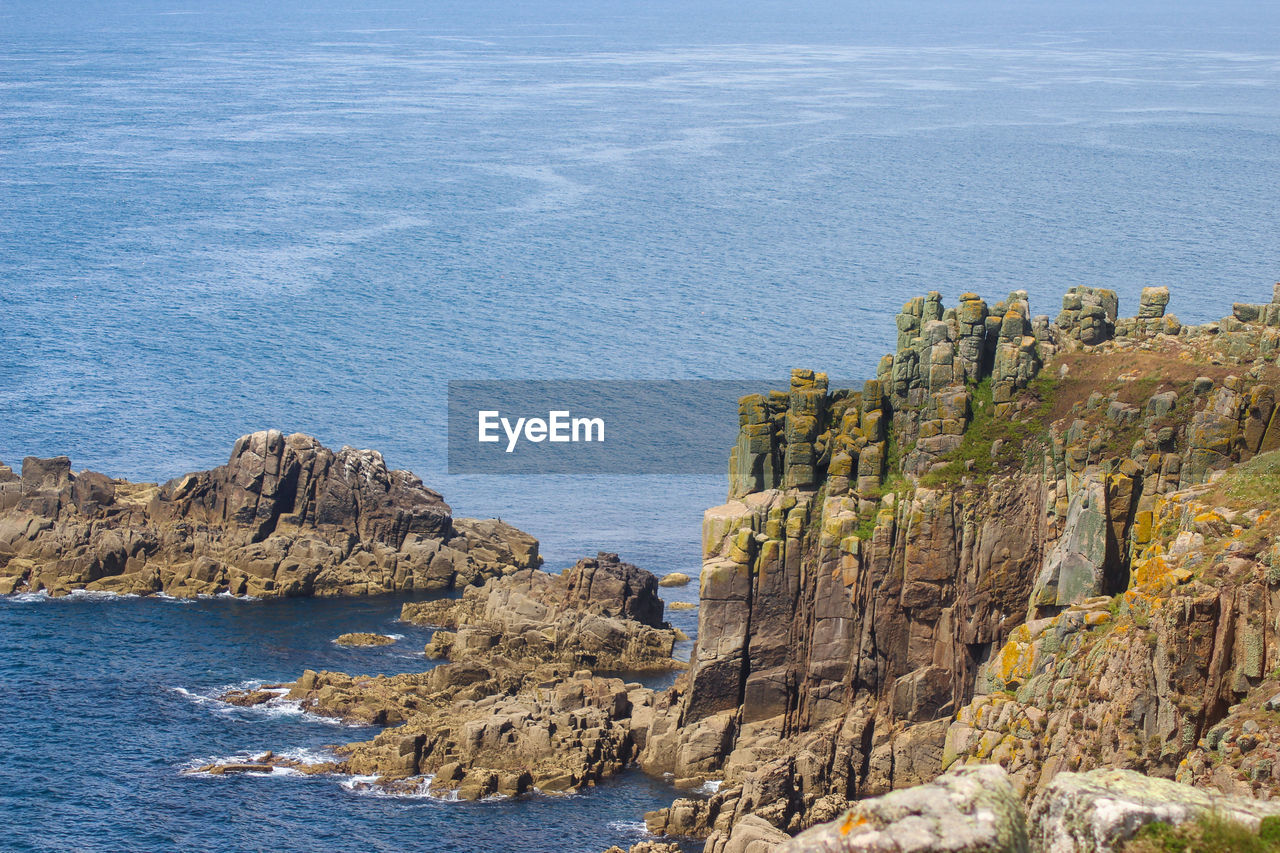 rock formations by sea