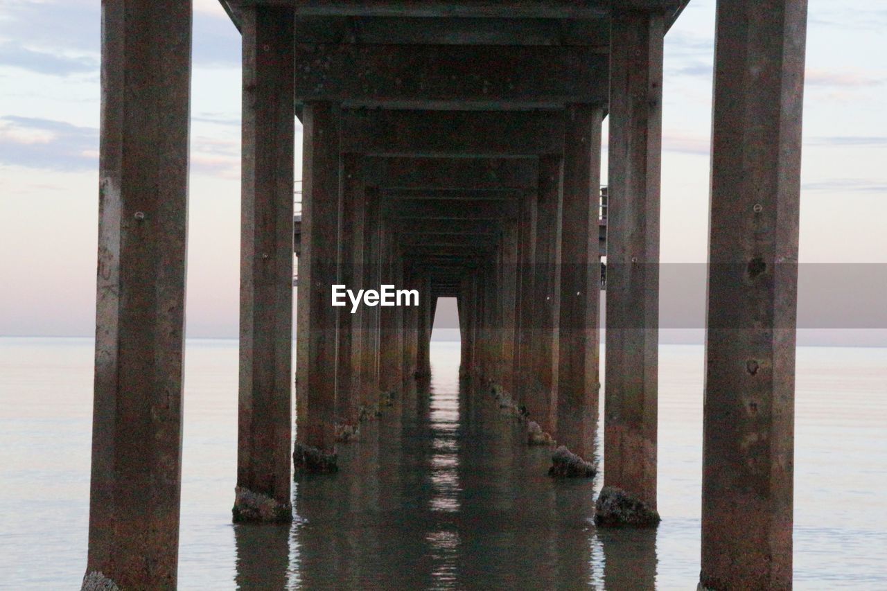 VIEW OF BRIDGE OVER SEA