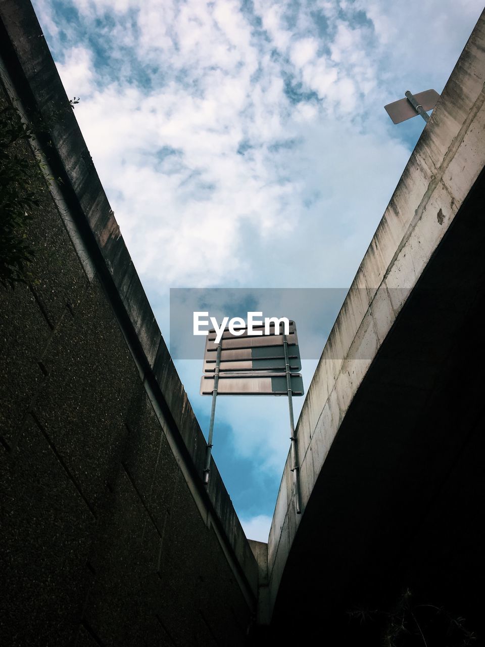 Low angle view of bridge against sky