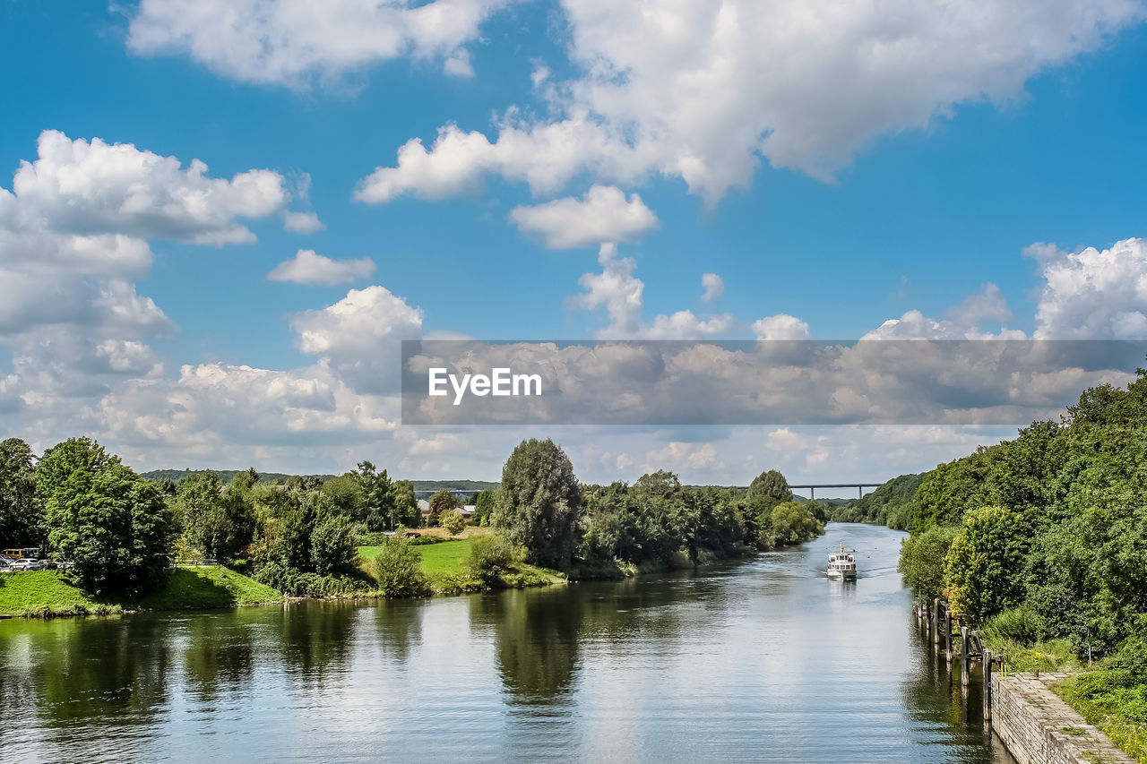 Scenic view of river against sky