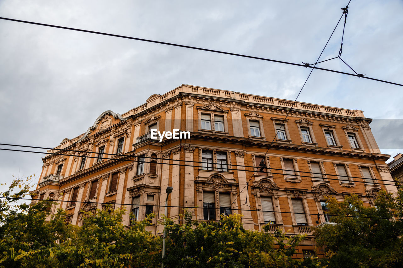 Low angle view of building against sky