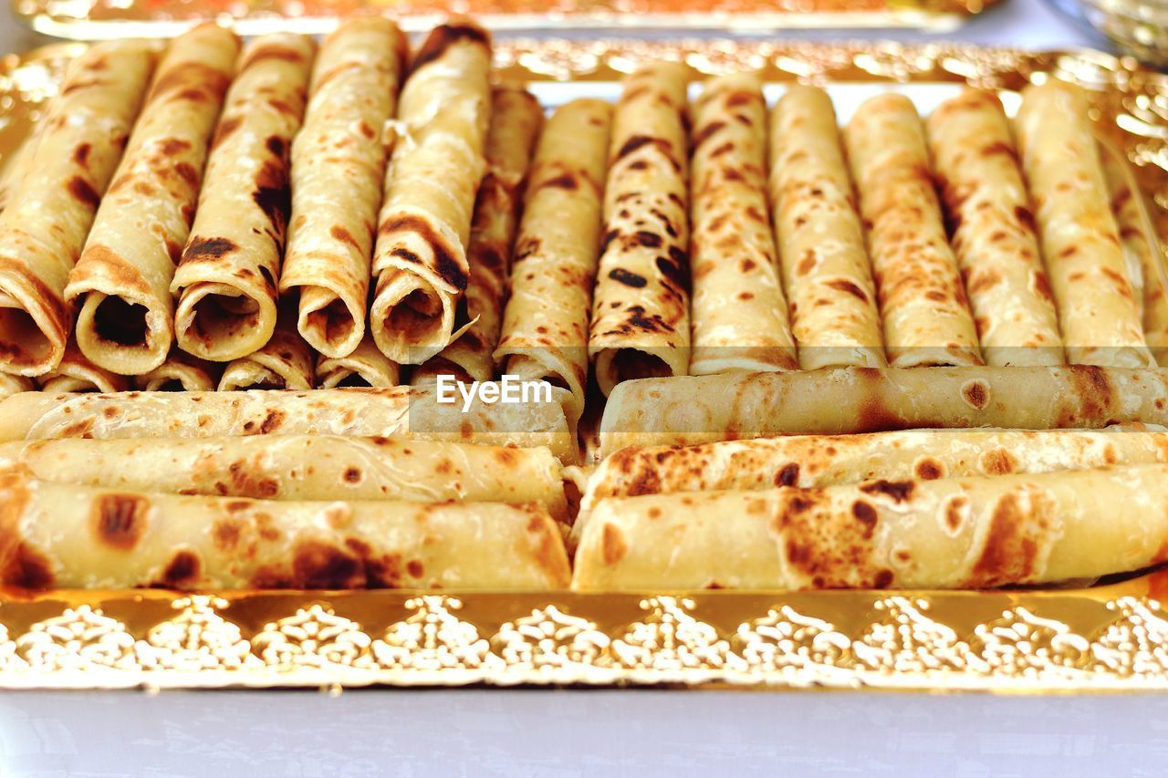 Kenyan food, chapati. 